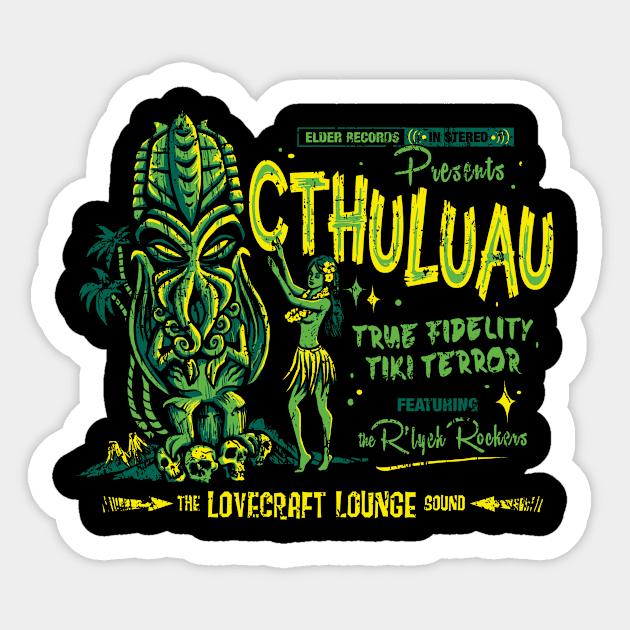 Cthuluau Sticker by heartattackjack